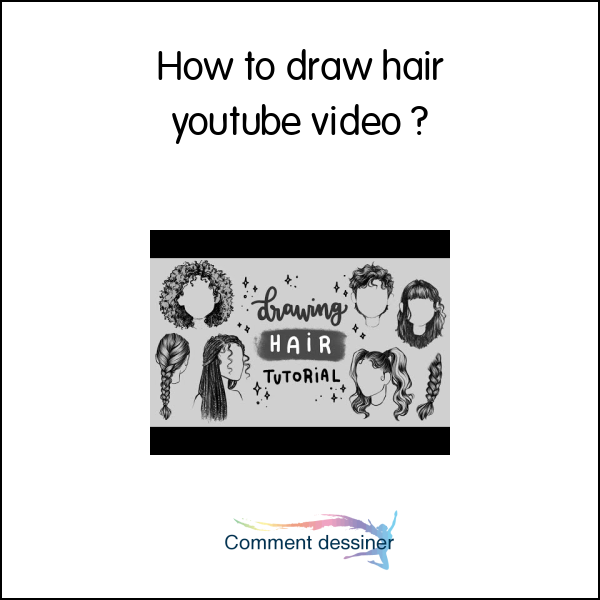 How to draw hair youtube video